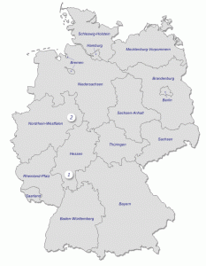 Карта германии
